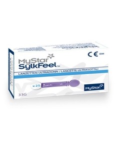 Lancette Pungidito Mystar Sylkfeel Lancets 50 Pezzi 33 Gauge