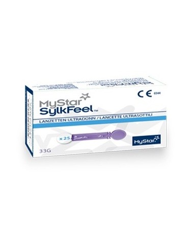 Lancette Pungidito Mystar Sylkfeel Lancets 50 Pezzi 33 Gauge