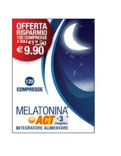 Melatonina Act 1mg +3 Complex 120 Compresse 18 G