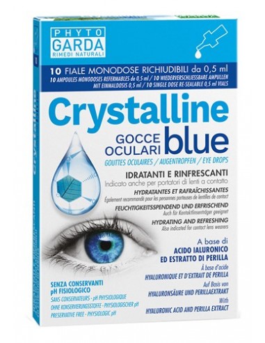 Crystalline Blue Gocce Oculari 10 Fiale 0,5 Ml