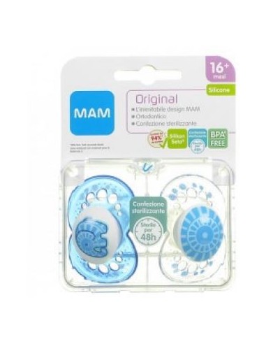 Mam Original Succhietto 16+ Silicone Confezione Doppia