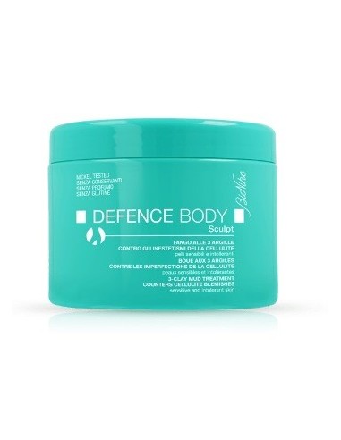 Defence Body Anticellulite Fango Alle 3 Argille Vaso 500 G