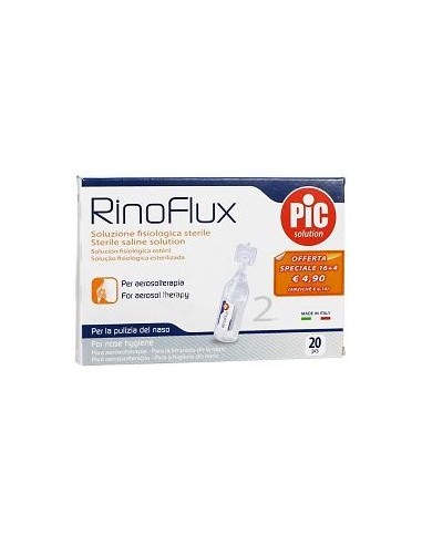 Rinoflux Soluzione Fisiologica 20 Fiale 2 Ml