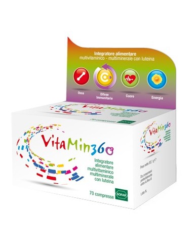 Vitamin 360 Multivitaminico Multiminerale 70 Compresse Astuccio 93,10 G