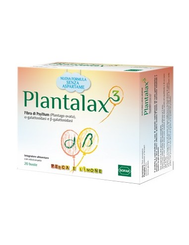 Plantalax 3 Pesca Limone 20 Bustine