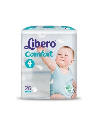 Libero Comfort 4 Pannolino Per Bambino 7-11 26 Pezzi