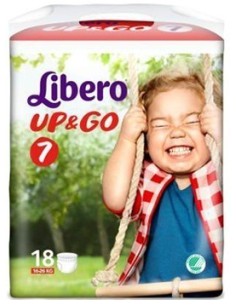 Libero Up&go Pannolino Per Bambino Taglia 7 4x18 Pezzi