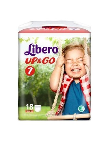 Libero Up&go Pannolino Per Bambino Taglia 7 4x18 Pezzi