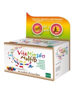 Vitamin 360 Multivitaminico Gruppo B Gusto Cioccolato 60 Confetti
