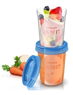 Avent Vasetti Via Coperchio 240 Ml 5 Pezzi