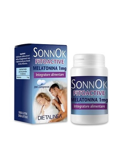 Sonnok Fitoactive Melatonina 1mg 200 Compresse Dietalinea