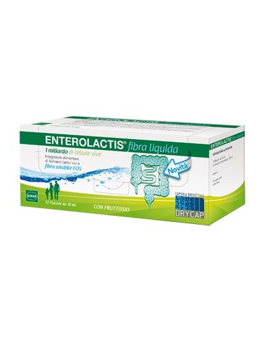 Enterolactis Fibra Liquida 12 Flaconcini Da 10 Ml