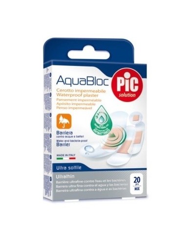 Cerotto Pic Aquabloc Mix Antibatterico 20 Pezzi