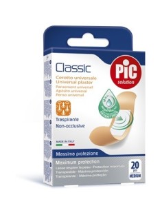 Cerotto Pic Classic 19x72 Mm Antibatterico 20 Pezzi