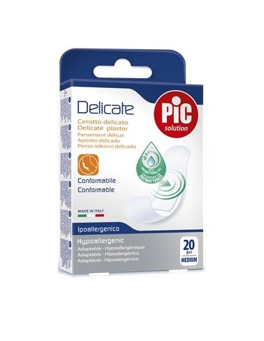 Cerotto Pic Delicate 19x72 Mm Antibatterico 20 Pezzi