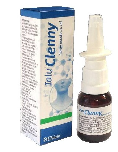 Ialu Clenny Spray Nasale Soluzione Salina Isotonica Con Acido Ialuronico E Sale Sodico 20 Ml