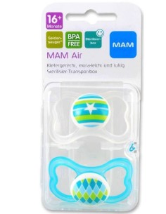 Mam Air Succhietto 16+ Silicone Confezione Doppia