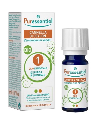 Puressentiel Cannella Ceylon Olio Essenziale Bio 5 Ml