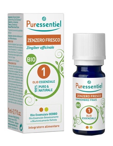 Puressentiel Zenzero Fresco Olio Essenziale Bio 5 Ml