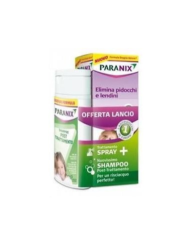 Spray Paranix Trattamento + Shampoo Post