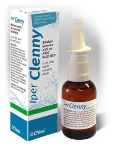 Iper Clenny Spray Nasale Getto Dosato Soluzione Ipertonica 3% Sodio Cloruro 30 G/l Con Acido Ialuronico 50 Ml