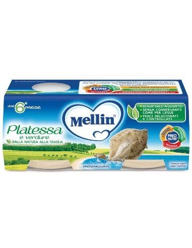 Mellin Omogeneizzato Platessa 2x80 G