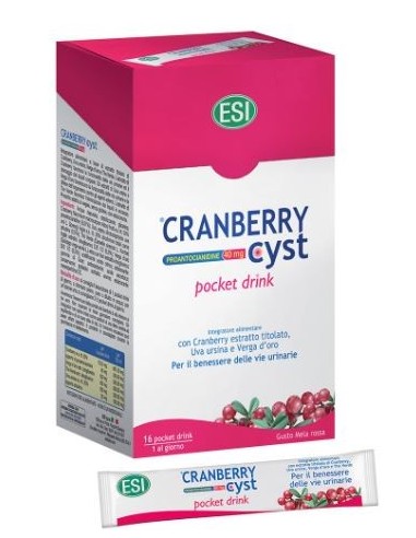 Cranberry Cyst Pocket Drink 16 Bustine