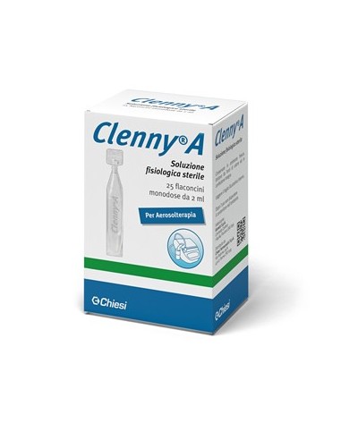 Clenny A Soluzione Fisiologica Sterile Per Aerosolterapia 25flaconcini Monodose Da 2 Ml
