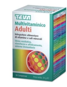 Multivitaminico Adulti Teva 30 Compresse 30 G