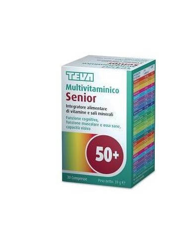 Multivitaminico Senior Teva 30 Compresse 39 G