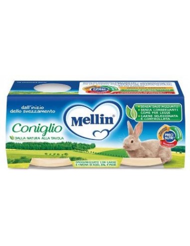 Mellin Omogeneizzato Coniglio 2 X 80 G