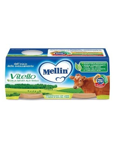 Mellin Omogeneizzato Vitello 2 X 80 G