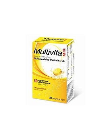 Multivitamix Effervescente Senza Zucchero E Senza Glutine 30cpr*