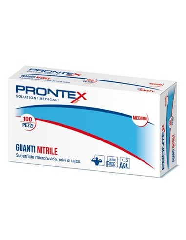 Prontex Guanto In Nitrile Senza Polvere Piccolo 6/7 10 Pezzi