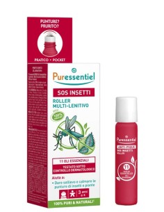 Puressentiel Sos Insetti Roller 11 Oli Essenziali 5 Ml