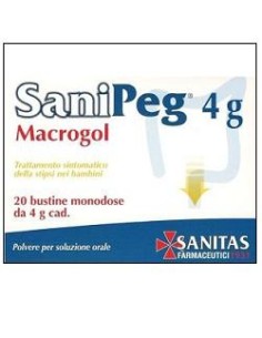 Sanipeg Macrogol Polvere Per Soluzione Orale 20 Bustine 4 G