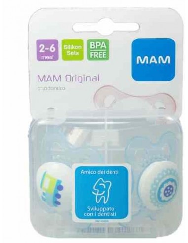 Mam Original Succhietto 2-6 Mesi Silicone Confezione Singola