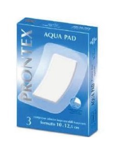 Garza Compressa Prontex Aqua Pad 10x12,5 Cm 3 Pezzi