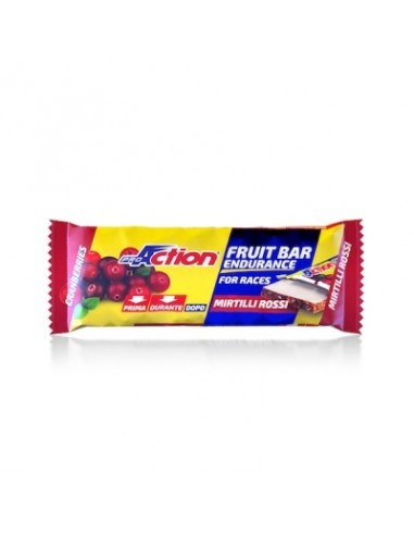 Proaction Fruit Bar Barretta Energetica Al Mirtillo Rosso 40g