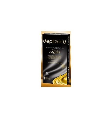 Depilzero Argan Strisce Depilatorie Corpo 20 Pezzi