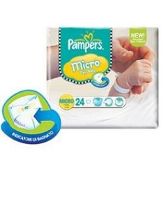 Pampers Micro Pannolini Per Bambini 24 Pezzi