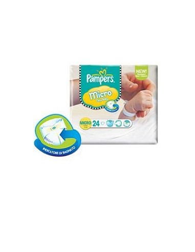 Pampers Micro Pannolini Per Bambini 24 Pezzi