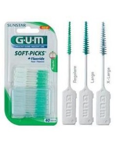 Gum Soft-picks Scovolino Gomma + Fluoro X-large 40 Pezzi