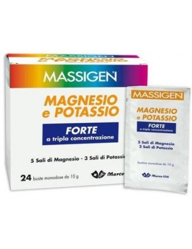 Massigen Magnesio/potassio Forte 24 Buste 10 G