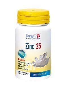 Longlife Zinc 25 Mg 100 Compresse