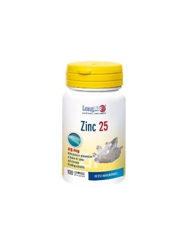 Longlife Zinc 25 Mg 100 Compresse