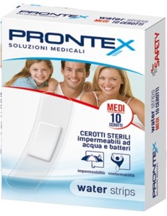 Cerotto Prontex Water Strips Medio 10 Pezzi