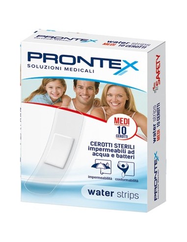 Cerotto Prontex Water Strips Medio 10 Pezzi