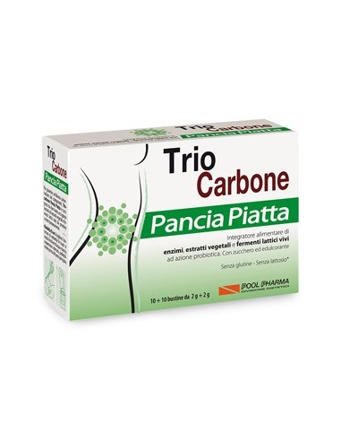 Triocarbone Pancia Piatta 10 + 10 Bustine