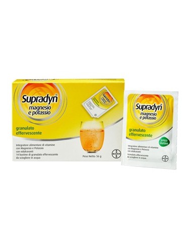 Supradyn Magnesio Potassio Senza Zucchero 14 Bustine 4 G